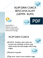 Iklim, Cuaca, Dan Bencana Alam