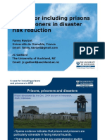 A Case For Including Prisons and Prisoners in Disaster Risk Reduction