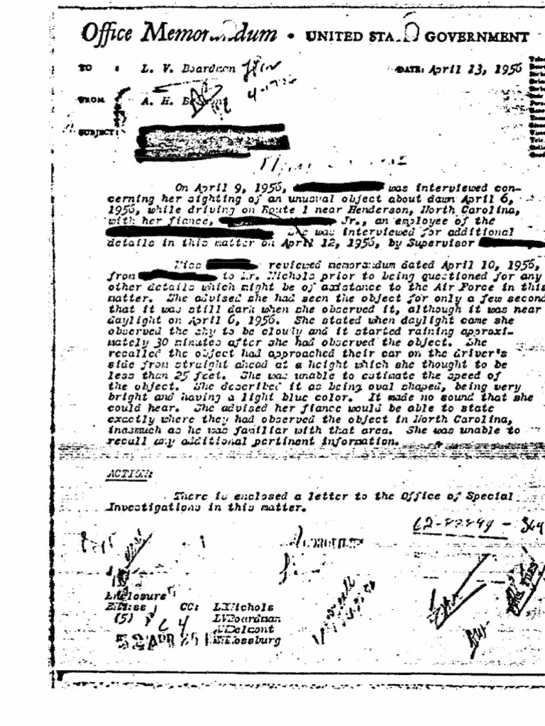 Documentos Del FBI 1947 1954 | PDF | Objeto volador no identificado ...