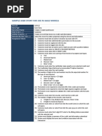 Sample User Story For Use in Agile Models