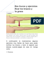 10 Sencillos Trucos y Ejercicios Para Tonificar Los Brazos y Eliminar La Grasa