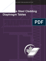 Lightgauge Steel Cladding Diaphragm Tables: Canadian Sheet Steel Building Institute