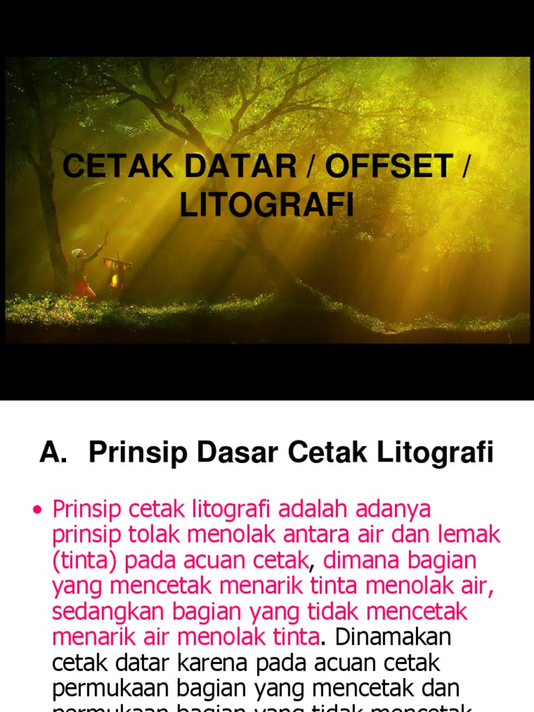 cetak datar cetak datar