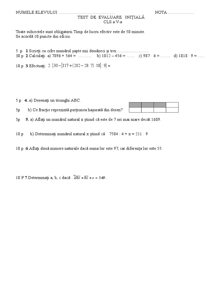9 Test Initial 5 | PDF