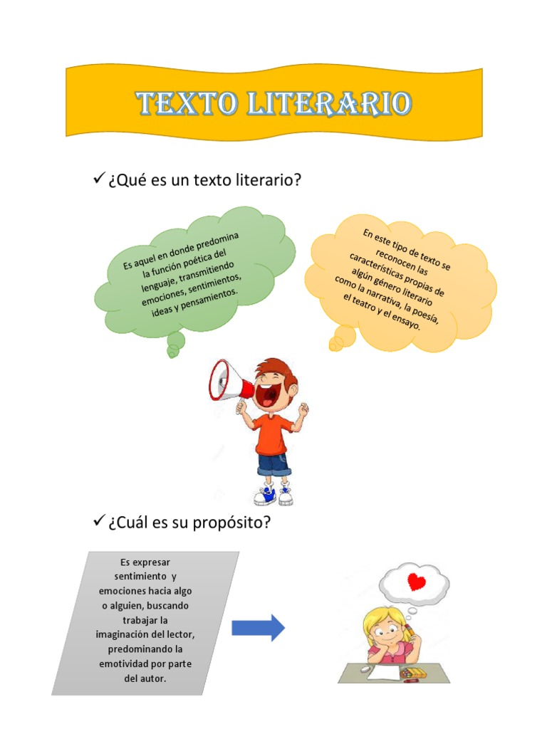 ¿qué Es Un Texto Literario