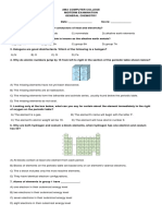 Midterm Exam Chemistry