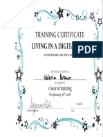 VPB Cert Living in Digital Age