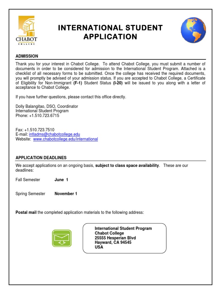 International Student Application: Admission | PDF | International ...