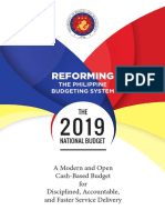 Reforming The Philippine Budgeting System: The 2019 National Budget