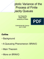 The Asymptotic Variance of The Output Process of Finite Capacity Queues