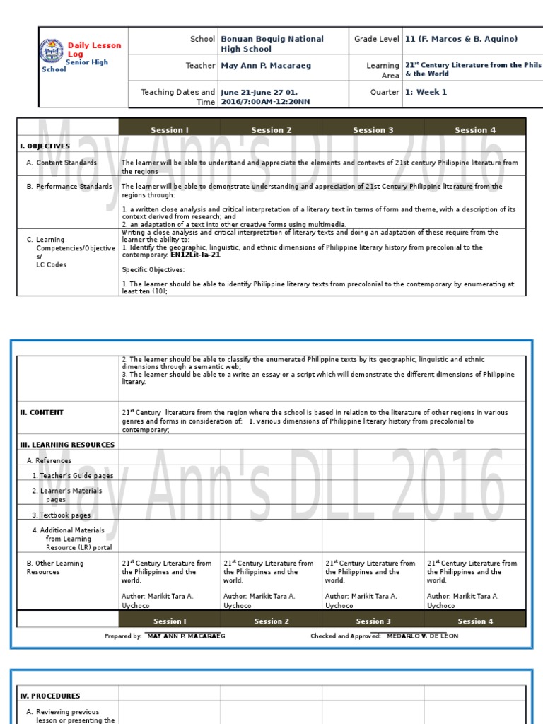21st Century Literature From The Philippines and The World | PDF ...
