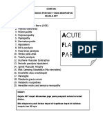 Acute Flaccid Paralysis: Contoh: Diagnosis Penyakit Yang Mempunyai Gejala Afp