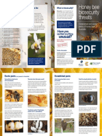 Honey Bee Biosecurity Threats Brochure