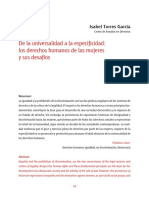 De La Universalidad A La Especificidad: Los Derechos Humanos de Las Mujeres Sus Desafíos