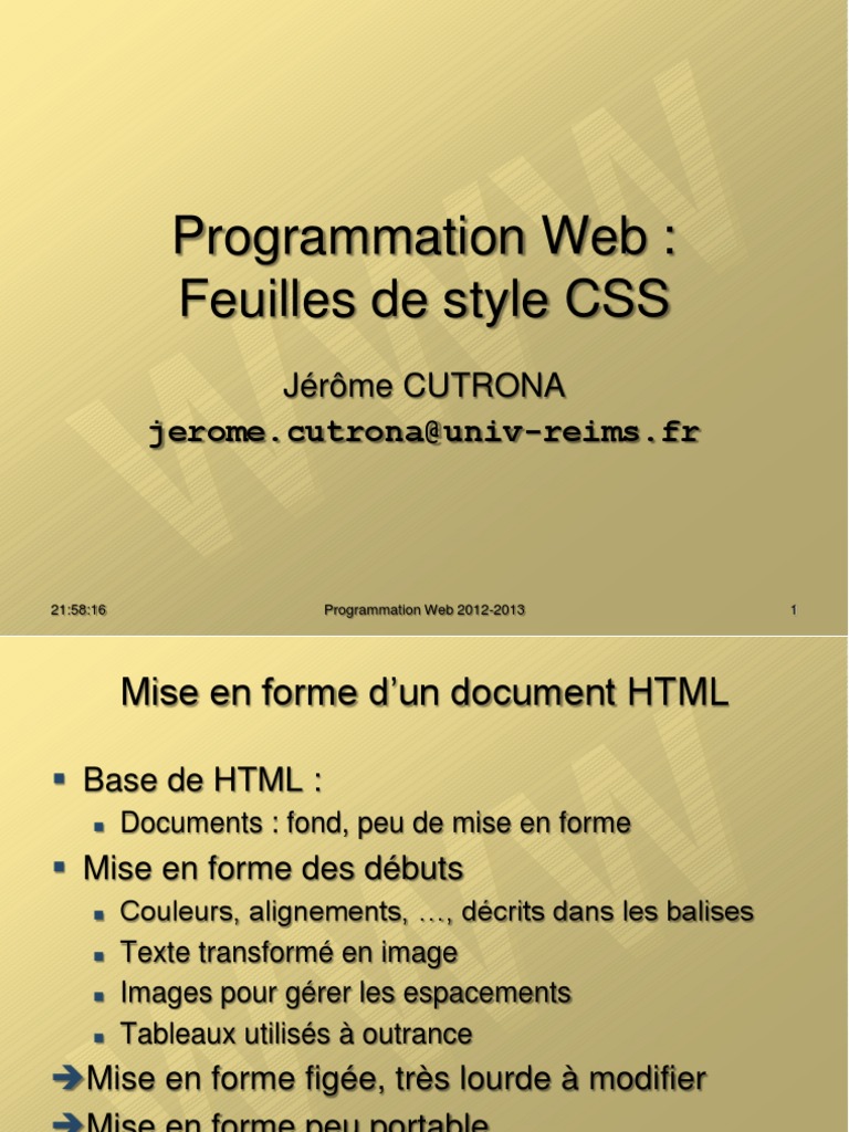 02 CSS | PDF | Html | Feuilles de style en cascade