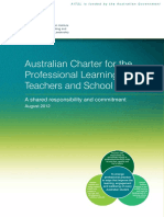 Australian Charter For The Professional Learning of Teachers and School Leaders