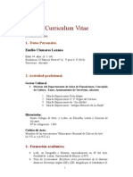 Curriculum Vitae hasta 2006
