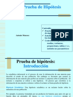 Prueba de hipótesis: Contraste medias