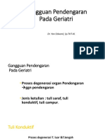 Gangguan Pendengaran Pada Geriatri