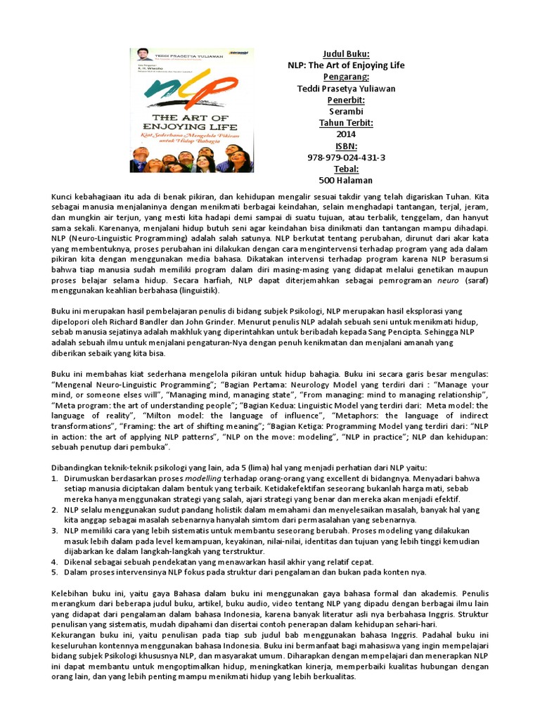 Resensi Buku NLP