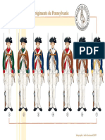 Uniformen - 107 - Les Distinctives Des Régiments de Pennsylvanie, 1777-1778