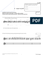 Theory Exam Grade 2 (Free Source From ABRSM Website)