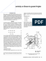 The Effect of Eccentricity On Brace-To-Gusset Angles: Admissible Set No. 1: H H 0 M M 0 Pgi M Pgi M