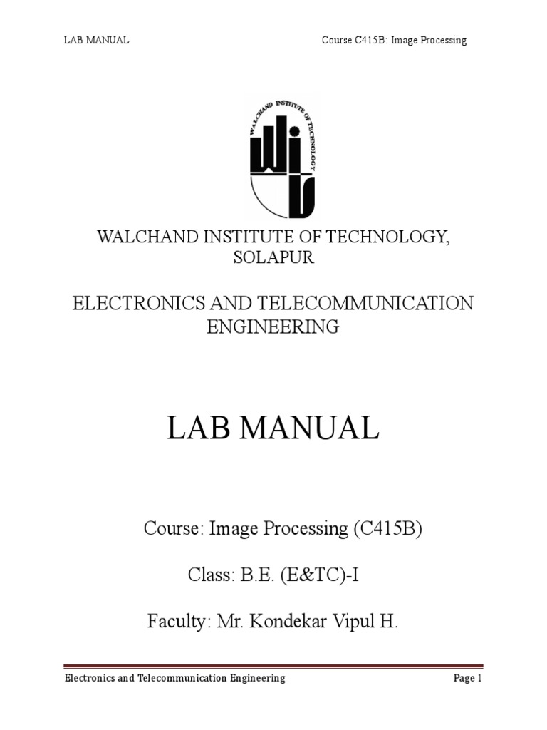 Lab Manual Electronics and Engineering PDF