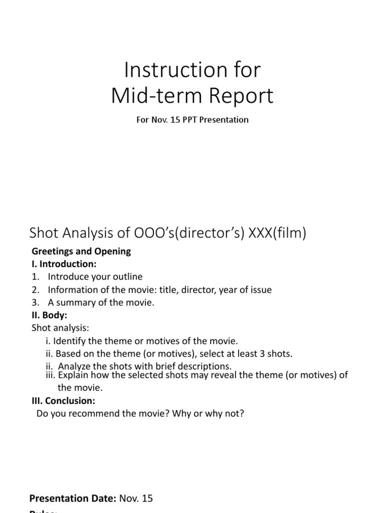 Midterm Report: Shot Analysis Guide | PDF
