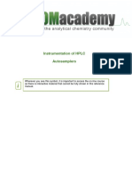 Instrumentation of HPLC Autosamplers PDF