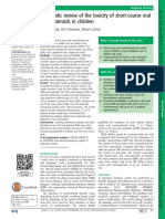 Journal "Systematic Review of The Toxicity of Short Course Oral Corticosteroids in Children"