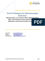 Knime Seventechniquesdatadimreduction PDF