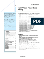 Night Visual Flight Rules Rating Guide