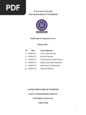 Paper Bedah Dewclaw  PDF  Subspesies dari Canis Lupus 