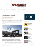 No Olvidar La Guerra - Revista Replicante PDF