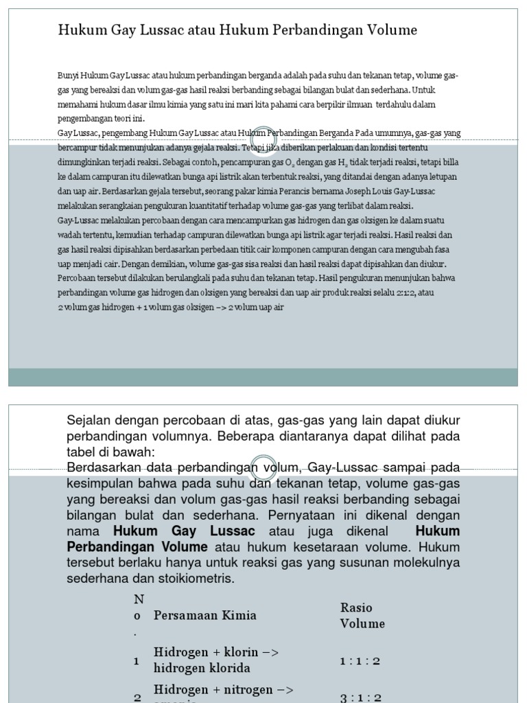 Hukum Gay Lussac