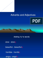 Adverbs Adjective