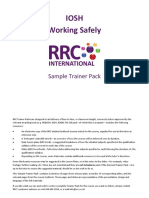 Iosh Working Safely: Sample Trainer Pack