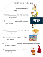 Ejercitación Conjugación Verbal PDF