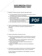 Avaliação Bimestral 7°anos