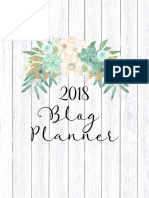 Blog Planner Cover