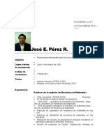 Currículo Jose Perez
