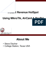 Instant Revenue HotSpot Using MikroTik, AirCard & PayPal