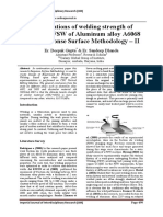 Optimization of Process Parameters of Friction Stir Welding for Dissimilar Aluminium Alloys AA5083-0 and 6061 –T6