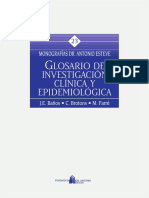 Glosario de Investigación Clínica y Epidemiológica