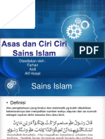 Asas Dan Ciri-Ciri Sains Islam