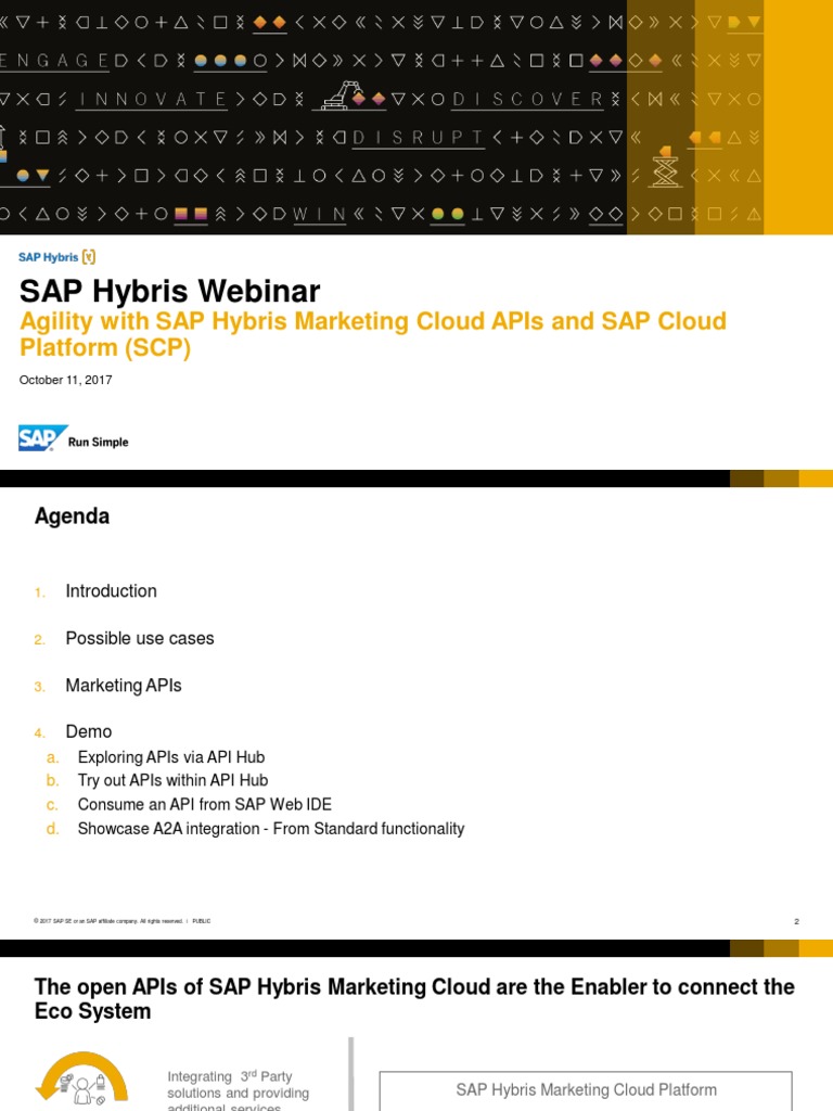Agility With SAP Hybris Marketing Cloud APIs and SAP Cloud Platform ...