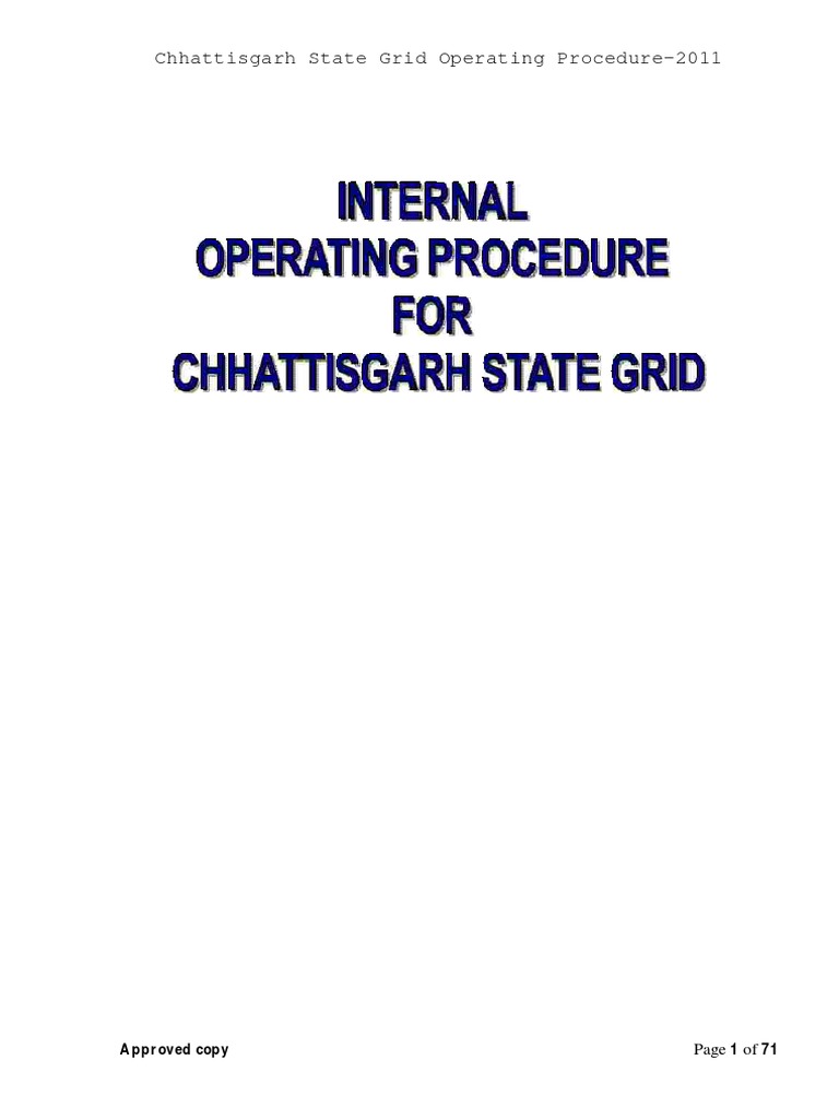 Internal Procedure For Operating State Grid | PDF | Electrical ...