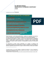 Consideraciones Metodológicas para La Intervención en El Patrimonio Construido. Alejandro Novacovsky