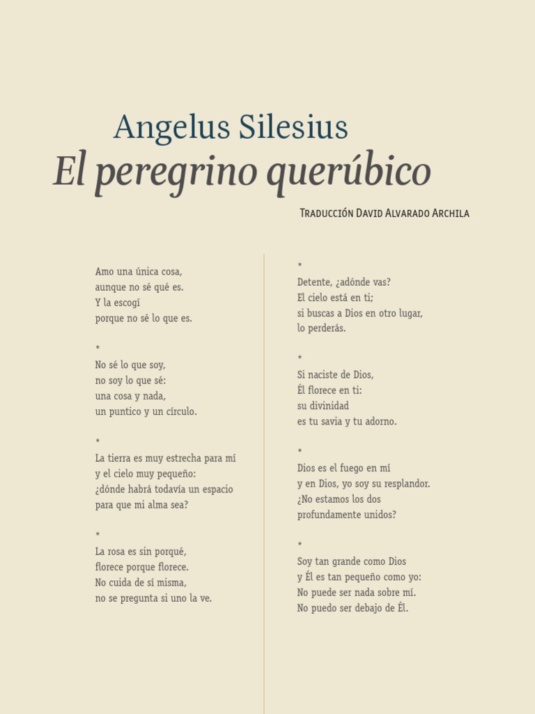 La Rosa Sin Porqué de Angelus Silesius | PDF | Religión y creencia